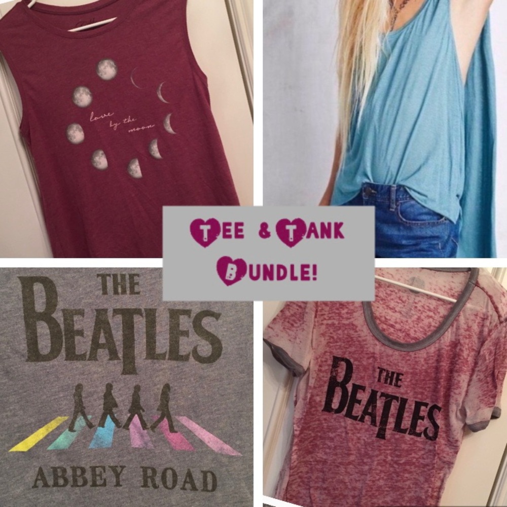 2 tees & 2 tanks bundle!!!